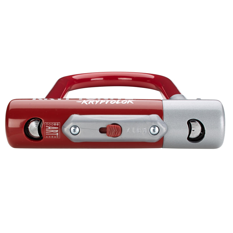 Load image into Gallery viewer, Kryptonite Krypto Series 2 Mini-7 U-Lock 3.25 x 7" Keyed Maroon w/ bracket