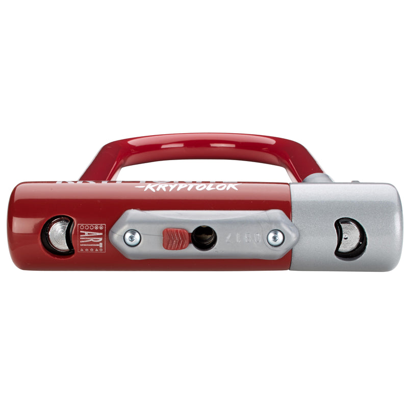 Load image into Gallery viewer, Kryptonite Krypto Series 2 Mini-7 U-Lock 3.25 x 7" Keyed Maroon w/ bracket