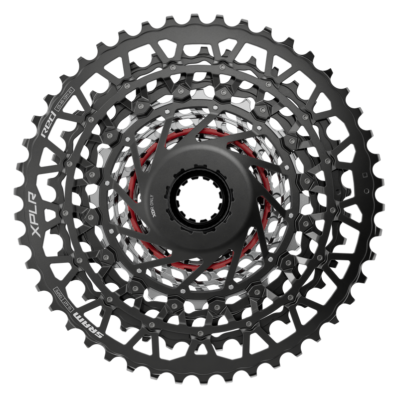 Load image into Gallery viewer, SRAM RED XPLR XG-1391 Cassette - 13-Speed, 10-46t, For XDR Driver, Black/Silver, E1