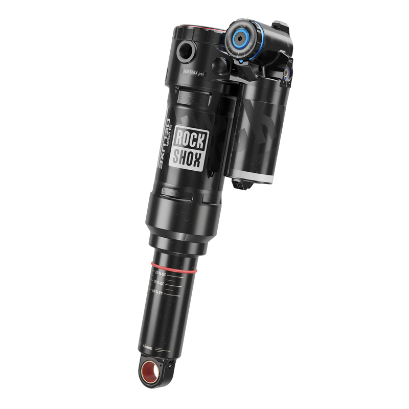Load image into Gallery viewer, RockShox Super Deluxe Ultimate C2 Rear Shock 185x52.5mm Trunnion w/ DebonAir+ Air Spring; High-Flow Piston, RC2T Damping, Rebound & Compression Adjustments, Hydraulic Bottom Out, Performance-Driven Engineering for Trail & Enduro Bikes