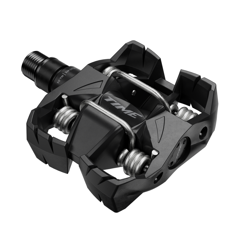 Load image into Gallery viewer, Time MX 4 Pedals - Dual Sided Clipless with Platform, Aluminum, 9/16", Black, B1