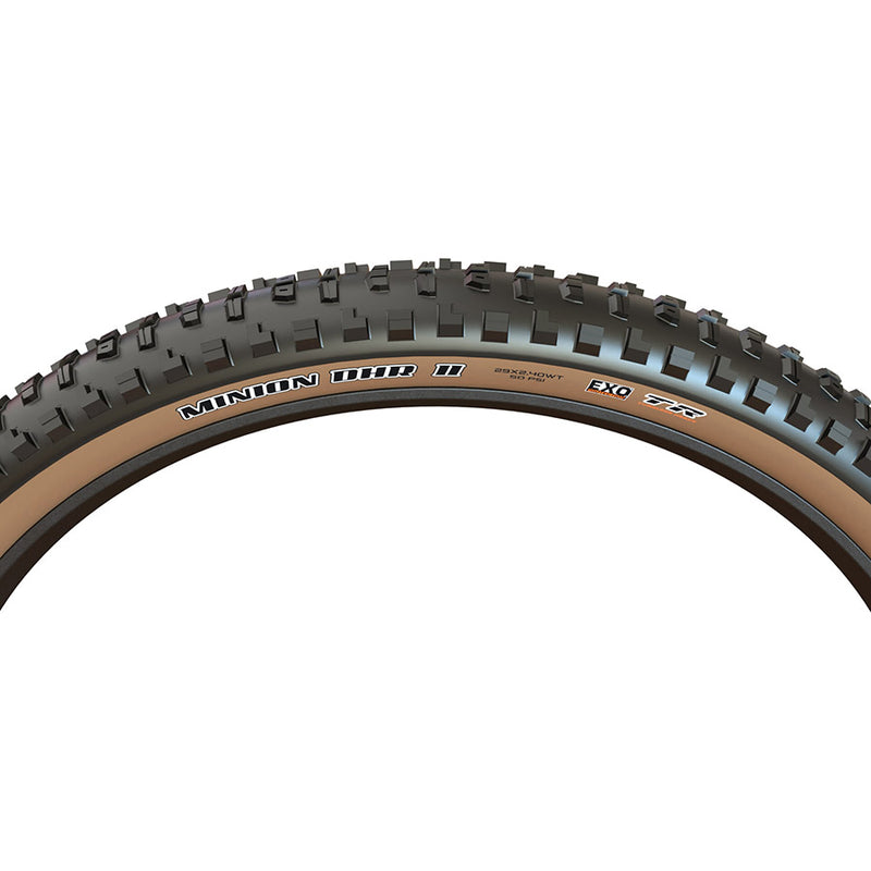 Load image into Gallery viewer, Maxxis Minion DHR II Tire 29 x 2.4 Tubeless Blk/Dark Tan Dual EXO Wide Trail