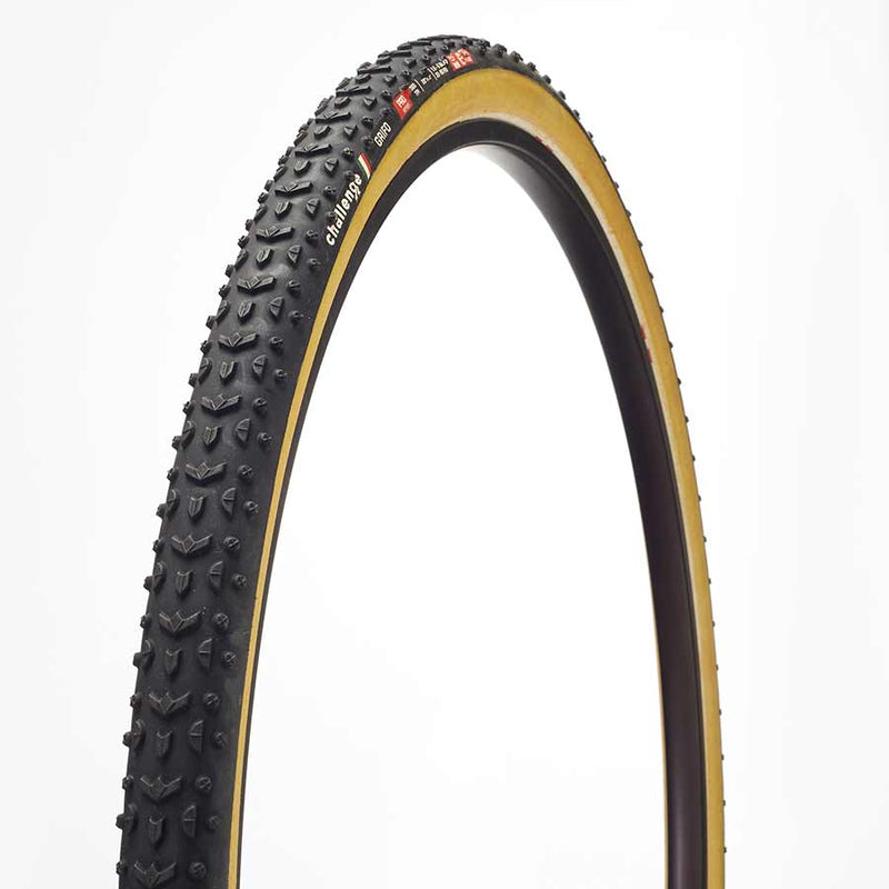 Load image into Gallery viewer, Challenge Grifo Pro Tire 700 x 33 Clincher Folding Black/Tan Handmade