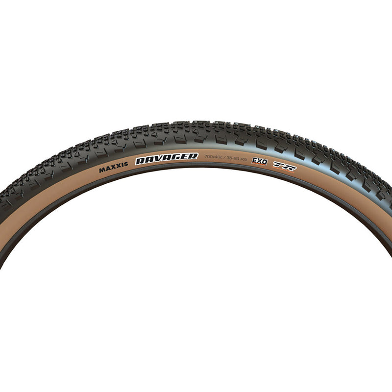Load image into Gallery viewer, Maxxis Ravager Gravel Tire 700x40C, Folding, Tubeless Ready, Dual, EXO, 60TPI, Tanwall