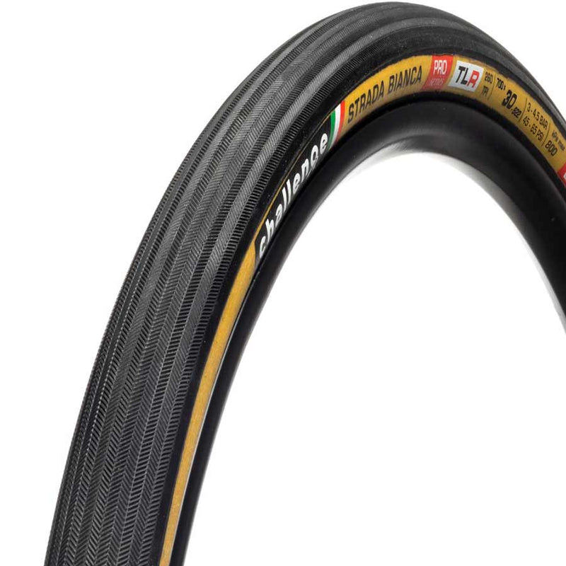 Load image into Gallery viewer, Challenge Strada Bianca TLR Tire, 700x30C, Folding, Tubeless Ready, Smart, SuperPoly, PPS2, 260TPI, Tanwall