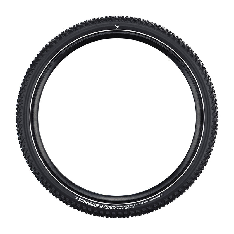 Load image into Gallery viewer, Schwalbe Johnny Watts Mountain Tire, 27.5"x2.40, Folding, Clincher, DD, GreenGuard, 67TPI, Black