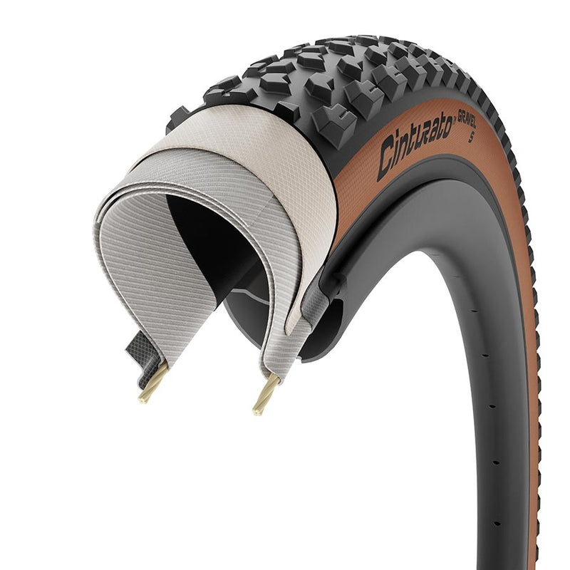Load image into Gallery viewer, Pirelli Cinturato Gravel S Tire - 700 x 50, Tubeless, Folding, Classic Tan