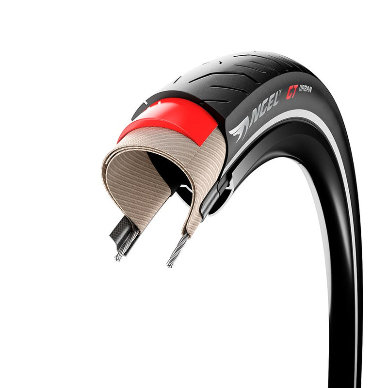 Load image into Gallery viewer, Pirelli Angel GT Urban Tire - 700 x 42, Clincher, Wire, Black, Reflective