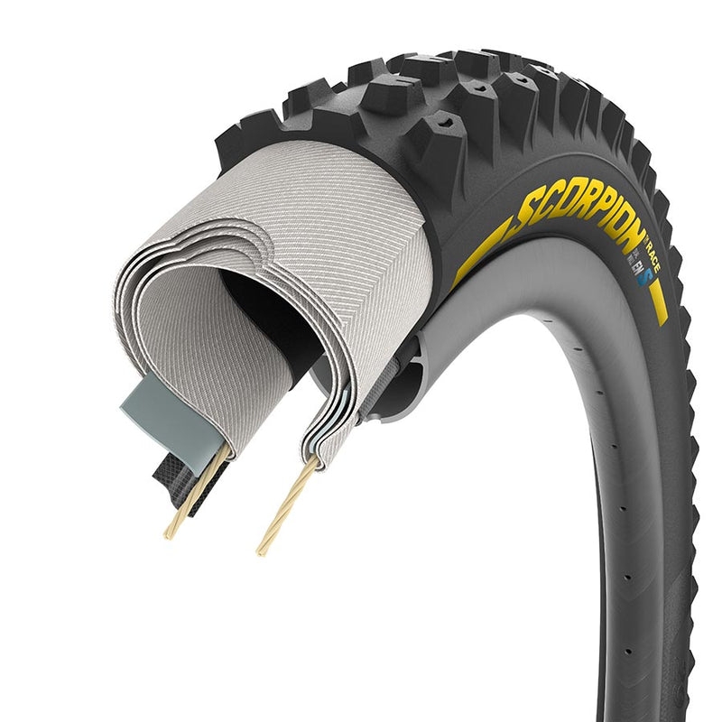 Load image into Gallery viewer, Pirelli Scorpion Race Enduro S, Mountain Tire, 29"x2.50, Folding, Tubeless Ready, SmartEVO DH, DualWALL, 60TPI, Black