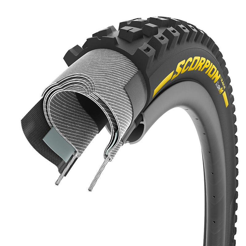 Load image into Gallery viewer, Pirelli Scorpion Race DH M Mountain Tire, 27.5x2.5, Folding, Tubeless Ready, SmartEVO DH, DualWALL, 60TPI, Black