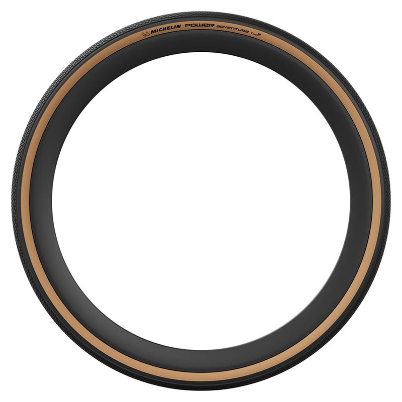 Load image into Gallery viewer, Michelin Power Adventure Classic TS TLR, Gravel Tire, 700x42C, Folding, Tubeless Ready, GUM-X, GUM-X, 3x100TPI, Tanwall