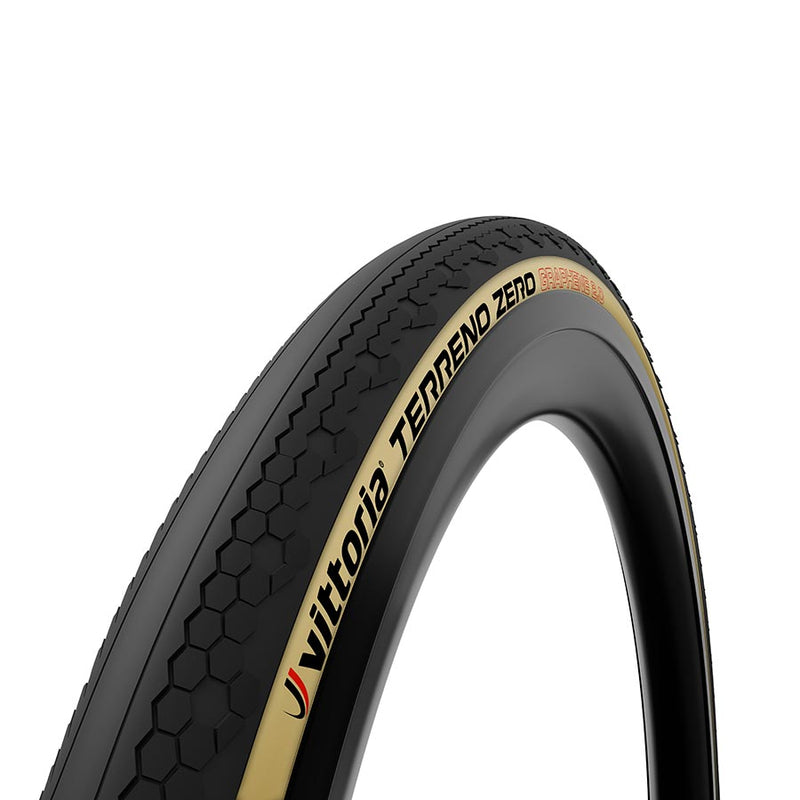 Load image into Gallery viewer, Vittoria Terreno Zero Tire 700 x 47 Tubeless Folding Black/Tan TNT Road Bike