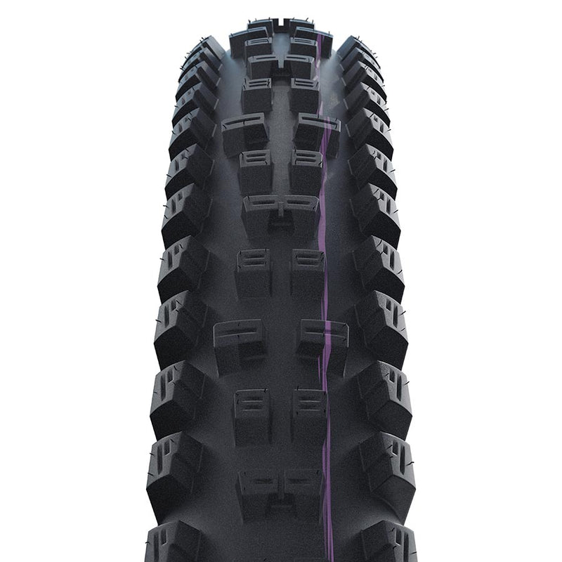 Load image into Gallery viewer, Schwalbe Tacky Chan Mountain Tire, 27.5&quot;x2.40, Folding, Clincher, Addix Ultrasoft, Super Downhill, TL Easy, 2x67TPI,
