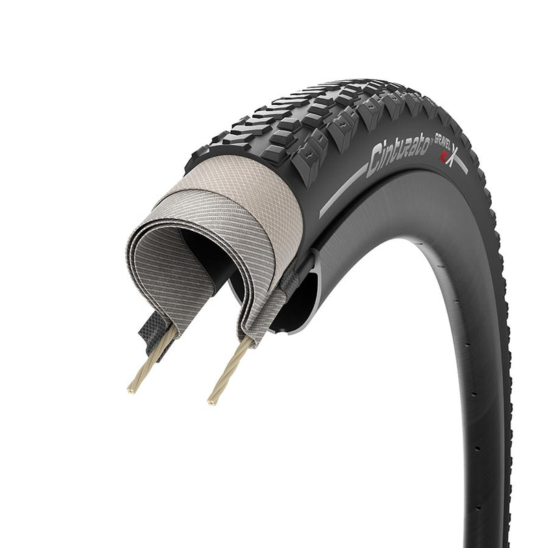 Load image into Gallery viewer, Pirelli Cinturato Gravel RCX TLR Tire - 700 x 40, Tubeless, Folding, Black