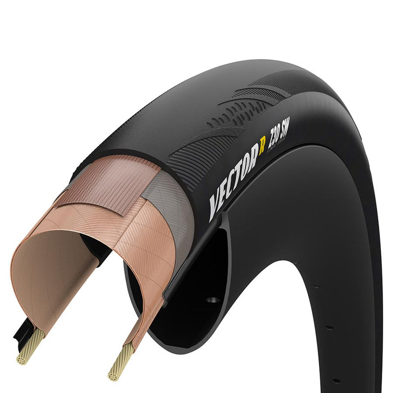 Load image into Gallery viewer, Zipp Goodyear VectorR SW Road Tire, 700x30C, Folding, Tubeless Ready, Dynamic:UHP, R:Shield, Black