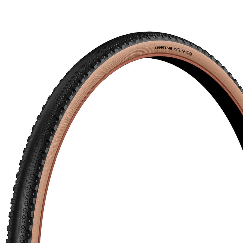Load image into Gallery viewer, Zipp Goodyear XPLR Slick Gravel Tire, 700x45C, Folding, Tubeless Ready, Dynamic:UHP, M:Wall, Black