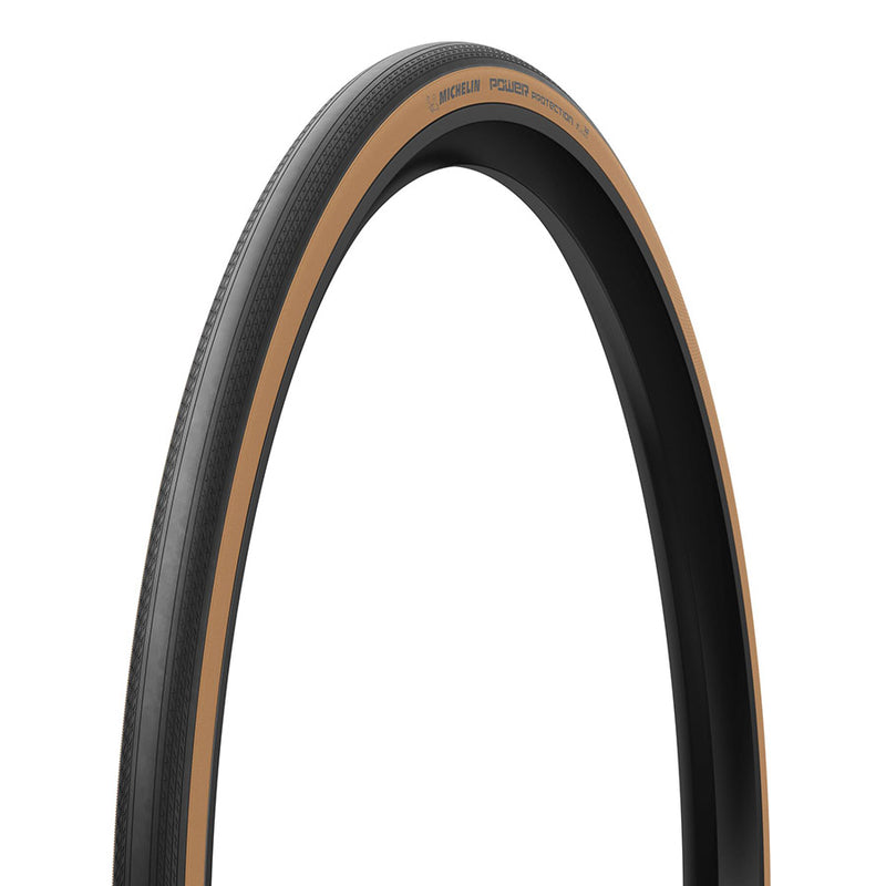 Load image into Gallery viewer, Michelin POWER PROTECTION Road Tire, 700x28C, Folding, Tubeless Ready, MAGI-X, 3x120, Tanwall