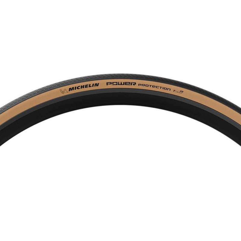 Load image into Gallery viewer, Michelin POWER PROTECTION Road Tire, 700x35C, Folding, Tubeless Ready, MAGI-X, 3x120, Tanwall