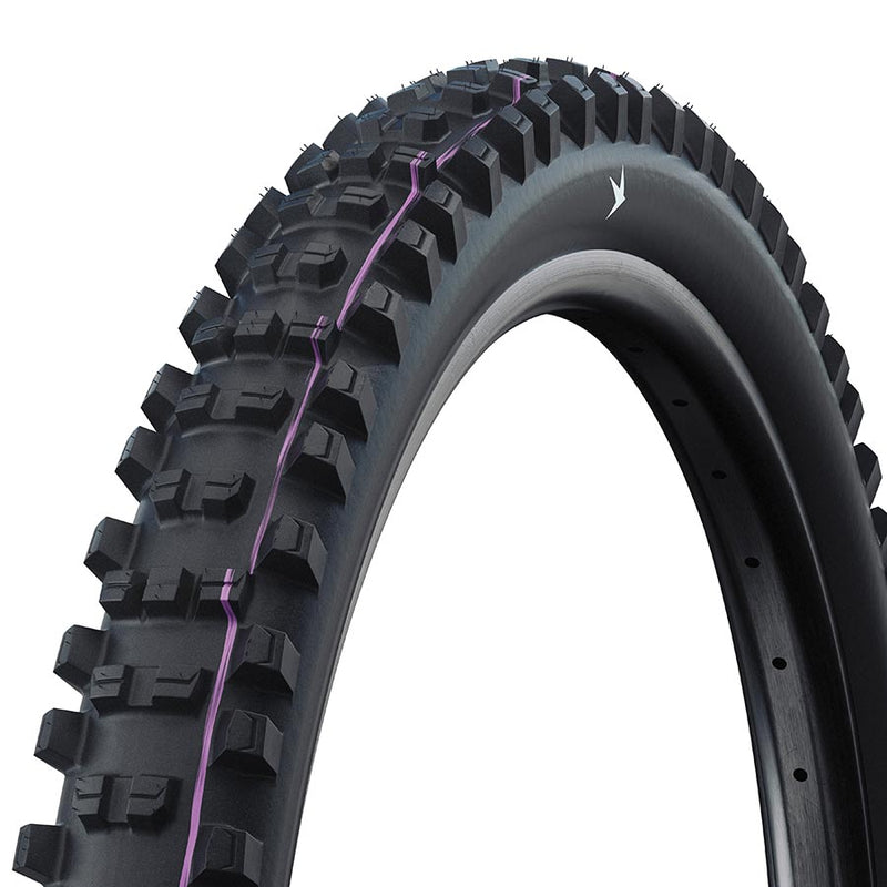 Load image into Gallery viewer, Schwalbe Shredda Rear Tire - 29 x 2.50, Tubeless, Folding, Black, Evolution Line, Gravity Pro, Addix Ultra Soft, Radial,