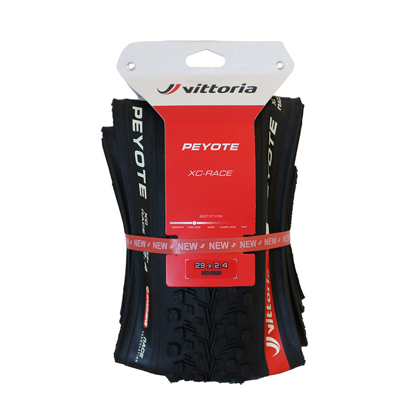 Load image into Gallery viewer, Vittoria Peyote XC Race Tire - 29 x 2.25, Tubeless, Folding, Black, Graphene + Silica, G2.0