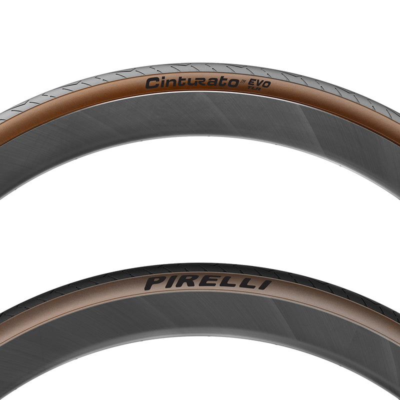 Load image into Gallery viewer, Pirelli Cinturato EVO TLR Road Tire, 700x28C, Folding, Tubeless Ready, SmartEVO AS, TechWALL+, 60TPI, Tanwall