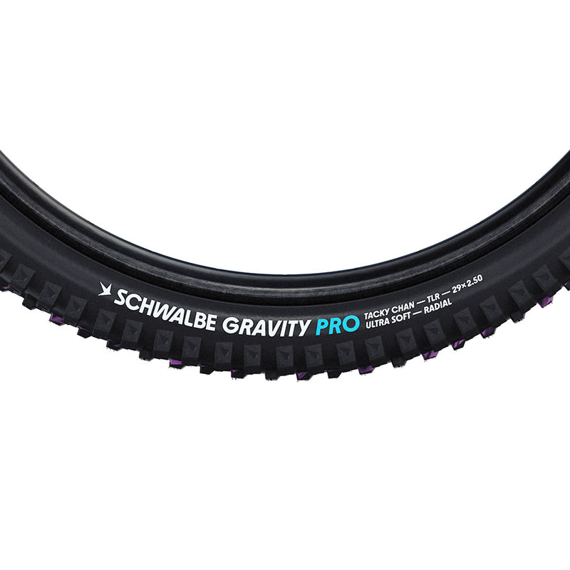 Load image into Gallery viewer, Schwalbe Tacky Chan Gravity Pro, Mountain Tire, 29x2.50, Folding, Clincher, Ultra Soft, Gravity Pro - Radial, 2x67TPI,