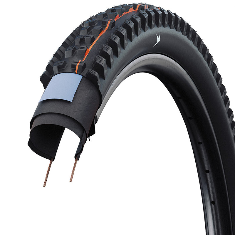 Load image into Gallery viewer, Schwalbe Tacky Chan Race Pro Mountain Tire, 29x2.40, Folding, Clincher, Soft, Diagonal, 67TPI, Black
