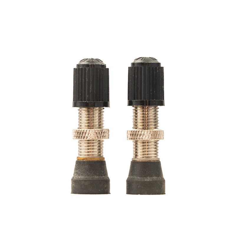 Load image into Gallery viewer, Stan's Tubeless Universal Valve Stems - Brass, Regular, Schrader, Pair