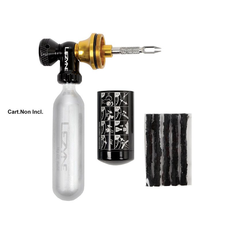 Load image into Gallery viewer, Lezyne CO2 Blaster Inflator and Tubeless Tire Plug Repair Kit without Cartridges