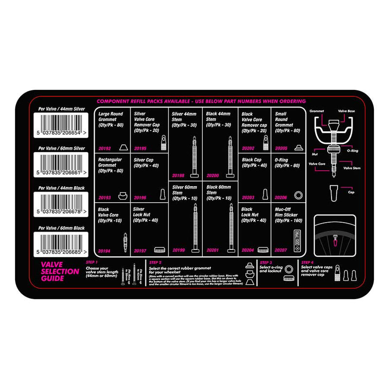 Load image into Gallery viewer, Muc-Off Workshop-Tubeless Valve Kit Box, Black/Silver