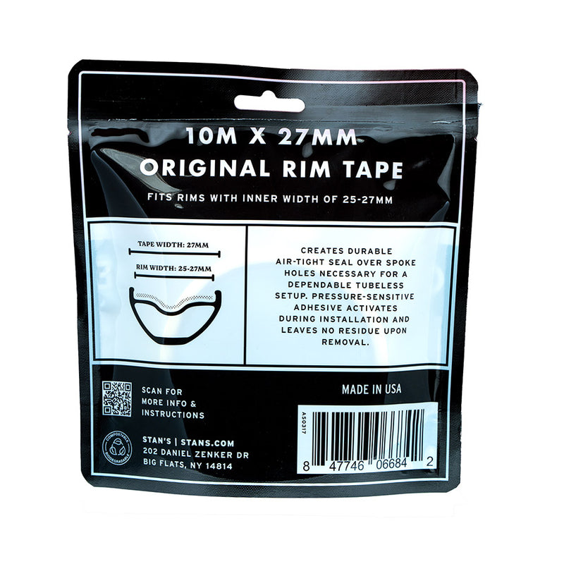 Load image into Gallery viewer, Stan's Original Tubeless Rim Tape, 27mm Width, 10m Roll