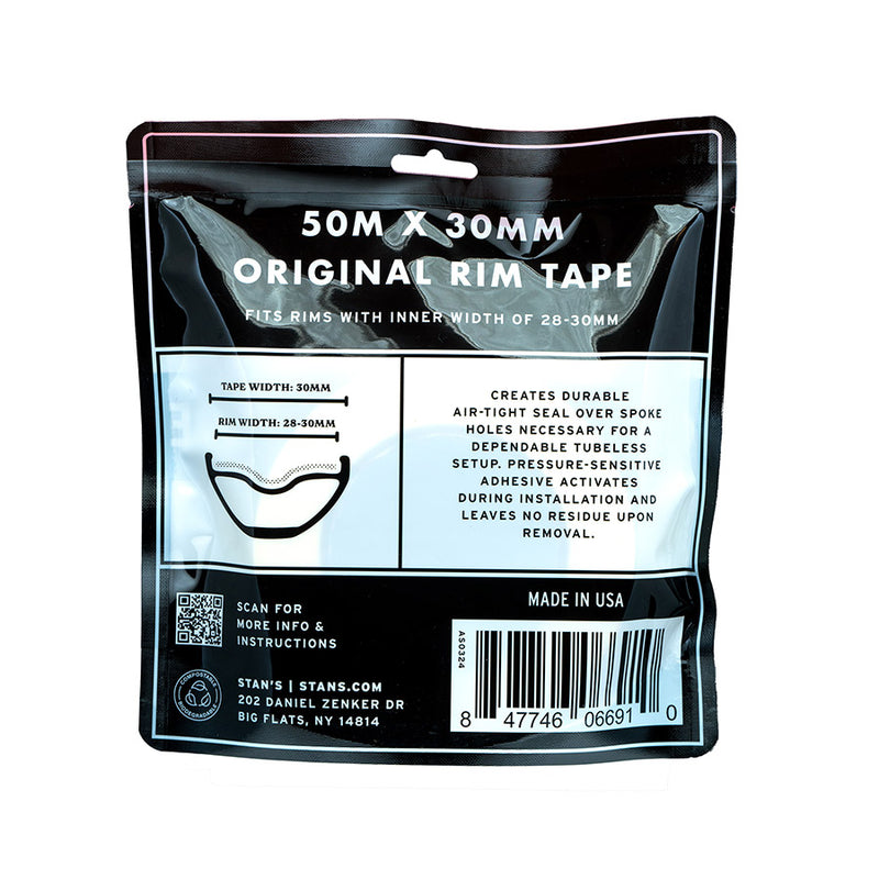 Load image into Gallery viewer, Stan's Original Tubeless Rim Tape, 30mm Width, 50m Roll