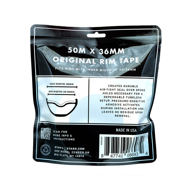 Load image into Gallery viewer, Stan's Original Tubeless Rim Tape, 36mm Width, 50m Roll