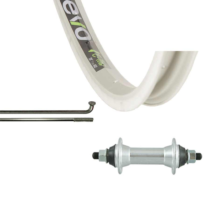 Load image into Gallery viewer, Wheel Shop Evo Tour 20 Silver/ Formula FM-21, Wheel, Front, 24'' / 507, Holes: 36, Bolt-on, 100mm, Rim