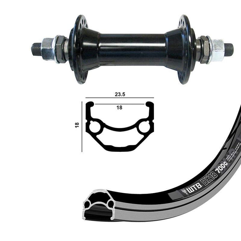 Load image into Gallery viewer, Wheel Shop WTB DX18 Wheel Front, 26'' / 559, Holes: 36, Bolt-on, 100mm, Rim