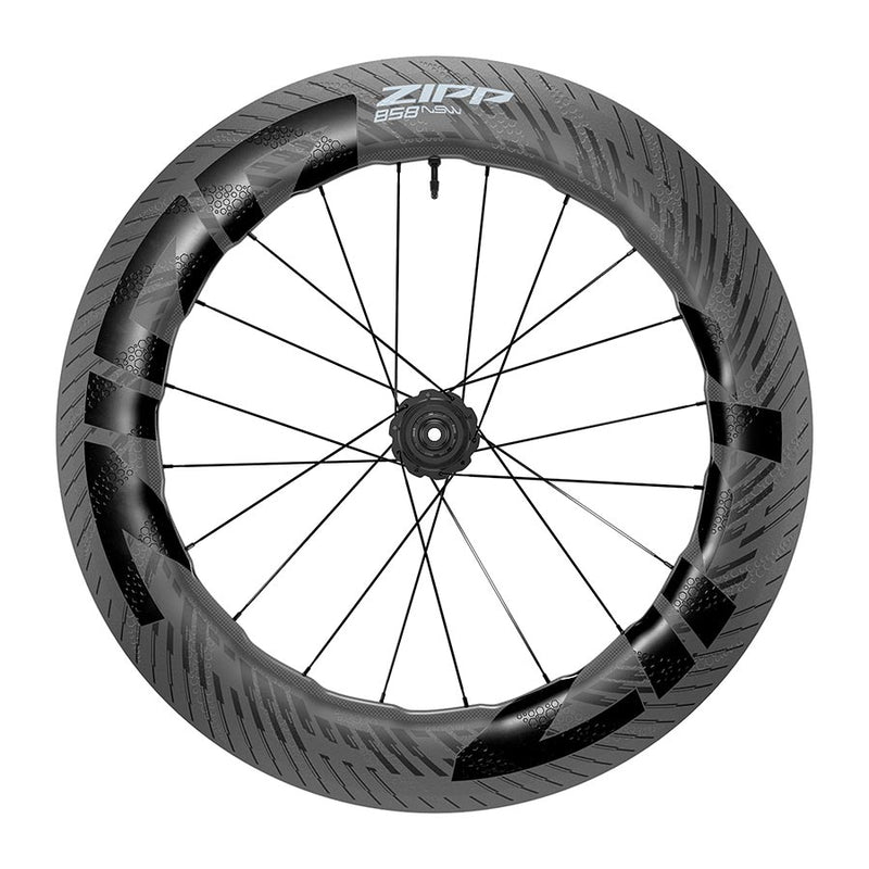 Load image into Gallery viewer, Zipp 858 NSW Rear Wheel - 700, 12 x 142mm, Center-Lock, XDR, Tubeless, Carbon, C1