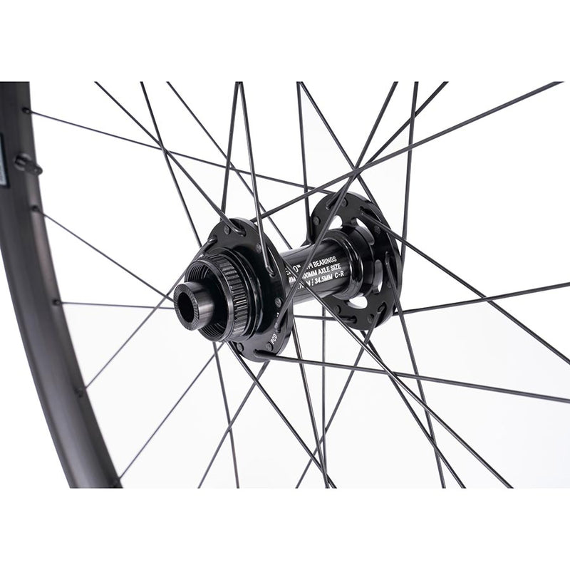 Load image into Gallery viewer, Seido Sinus Wheel Pair 650B / 584, Holes: 28, 12mm TA, F: 100mm, R: 142mm, Disc Center Lock, Pair