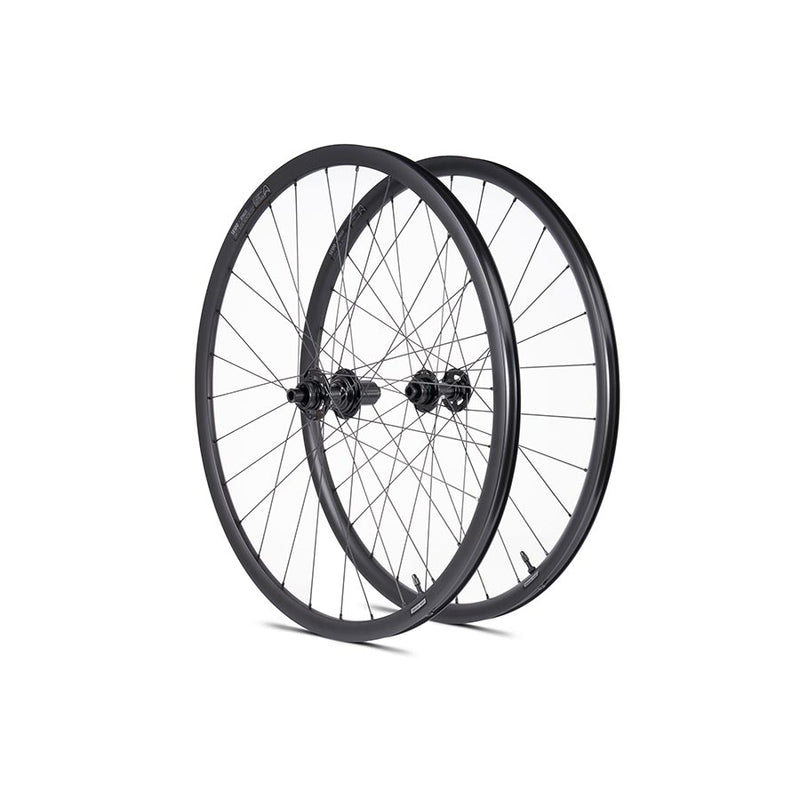 Load image into Gallery viewer, Seido Sinus Wheel Pair 700C / 622, Holes: 28, 12mm TA, F: 100mm, R: 142mm, Disc Center Lock, Pair