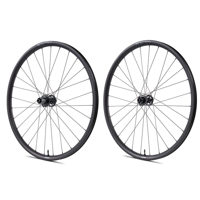 Load image into Gallery viewer, Seido Sinus Wheel Pair 700C / 622, Holes: 28, 12mm TA, F: 100mm, R: 142mm, Disc Center Lock, Pair