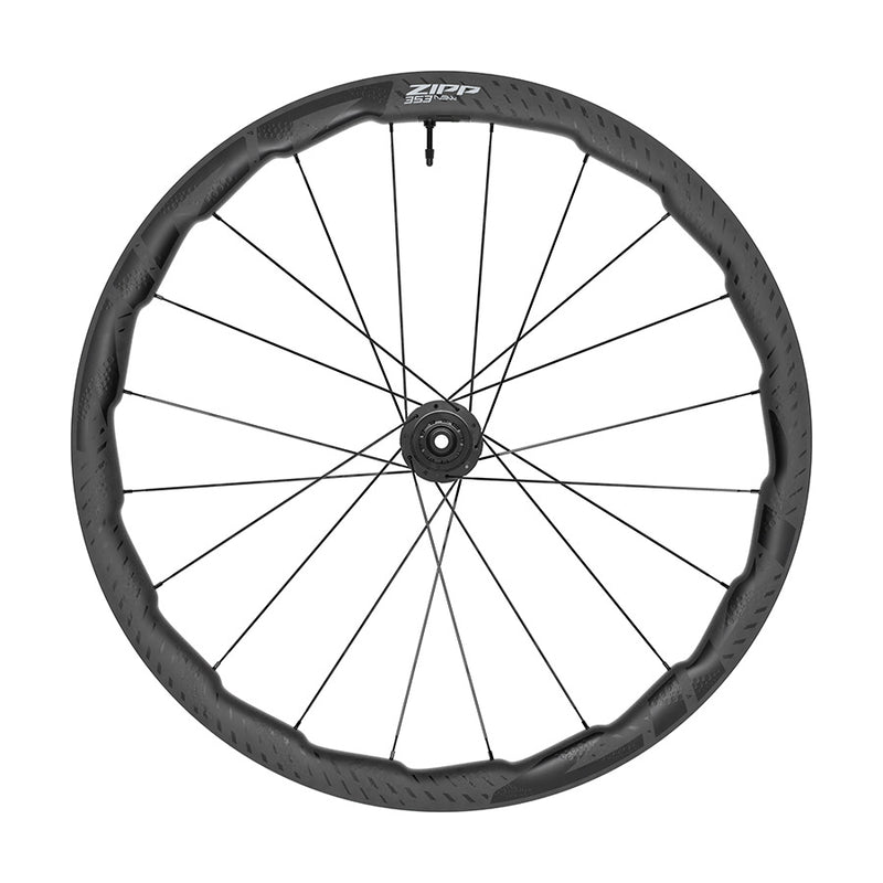 Load image into Gallery viewer, Zipp 353 NSW Tubeless Disc B1, Wheel, Rear, 700C / 622, Holes: 20, 12mm TA, 142mm, Disc Center Lock, Shimano HG 11