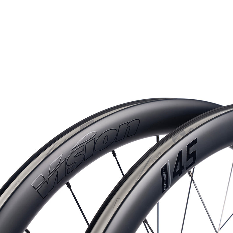 Load image into Gallery viewer, Vision SC 45 SL DISC Wheel Front and Rear, 700C / 622, Holes: F: 21, R: 24, F: TA 12mm, R: X 12mm, F: 100, R: 142, Disc