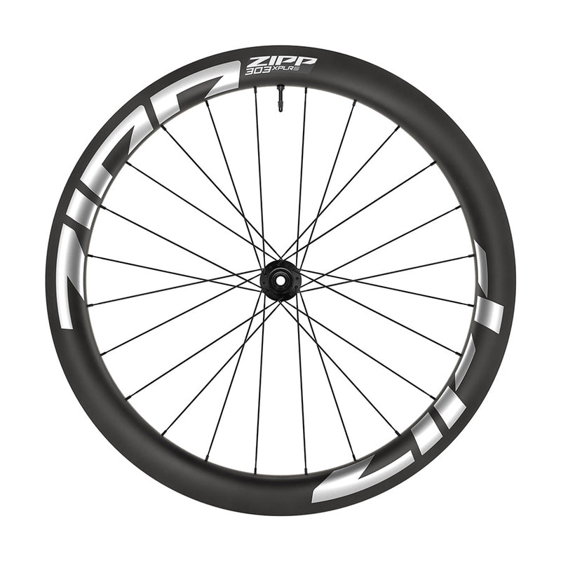 Load image into Gallery viewer, Zipp 303 XPLR S B1 Wheel Front, 700C / 622, Holes: 24, 12mm TA, 100mm, Disc Center Lock, White Graphic B1