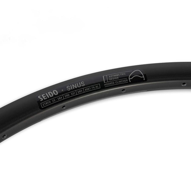 Load image into Gallery viewer, Seido Sinus Rim 650B Holes: 28, Black