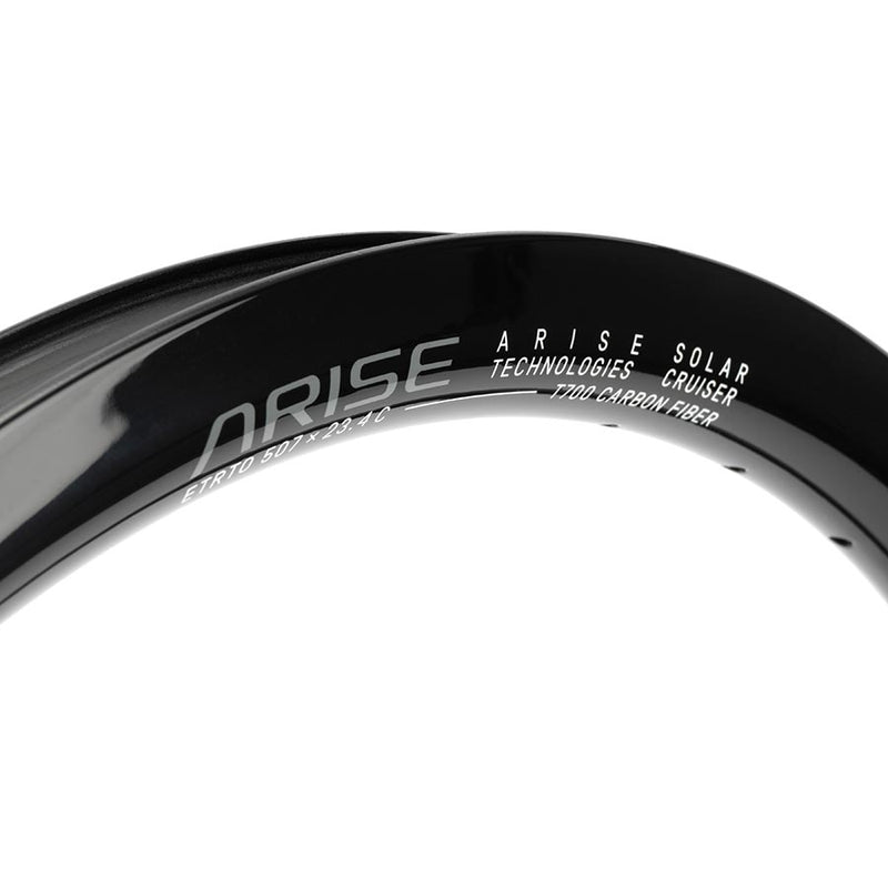Load image into Gallery viewer, ARISE Solar Cruiser Rim 24'', Holes: 36, Black, Front