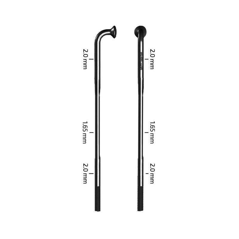 Load image into Gallery viewer, Zipp Sapim D-Light Spokes J-Bend, Black, 282mm, 3pcs