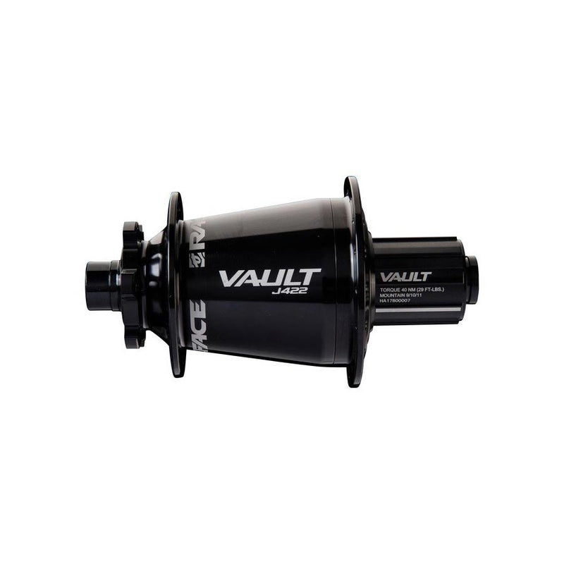 Load image into Gallery viewer, Raceface Vault Disc Hub Rear, 32H, 12mm TA, 148mm, J-Bend, Shimano, Black