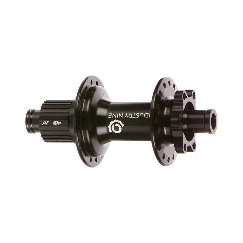 Load image into Gallery viewer, Industry Nine 1/1 Classic Boost 6B, Disc Hub, Rear, 28H, 12mm TA, 148mm, Shimano Micro Spline, Black