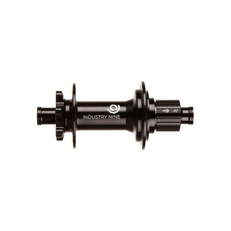 Load image into Gallery viewer, Industry Nine 1/1 Classic DH157 6B, Disc Hub, Rear, 32H, 12mm TA, 157mm, Shimano Micro Spline, Black