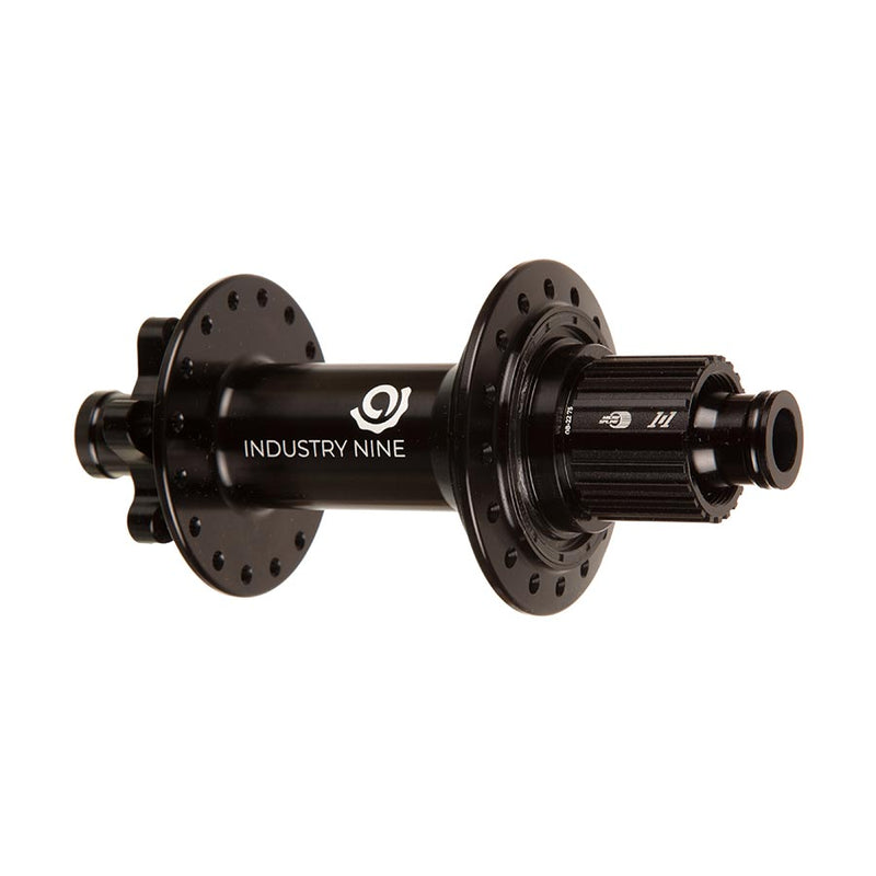 Load image into Gallery viewer, Industry Nine 1/1 Classic DH157 6B, Disc Hub, Rear, 32H, 12mm TA, 157mm, Shimano Micro Spline, Black