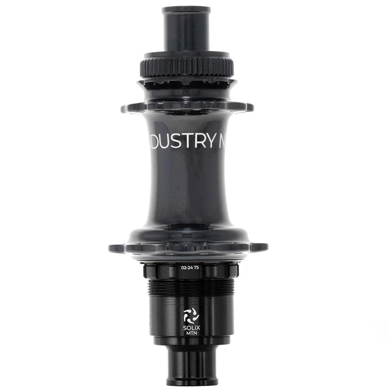 Load image into Gallery viewer, Industry Nine Solix M Classic Rear MS, Disc Hub, Rear, 28H, 12mm TA, 148mm, Shimano Micro Spline, Black